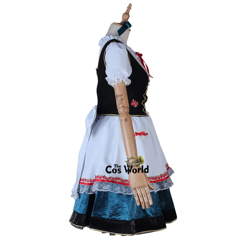 Love Live! Nijiguan старшая школа Idol клуб Эмма Верде платье горничной Униформа наряд