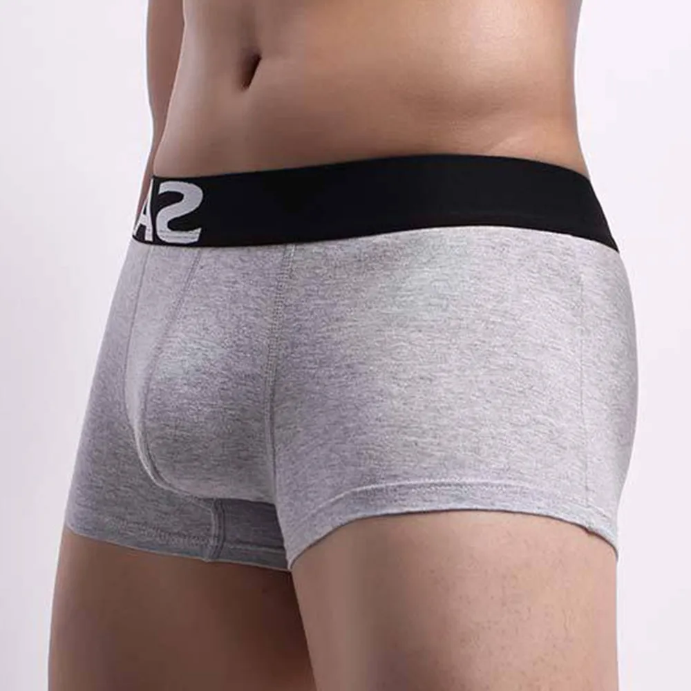 

Men Boxer Comfort Men's Underpants Cotton Large Size Boxer Short Men Colorful Breathable Solid Cueca Boxer Homme