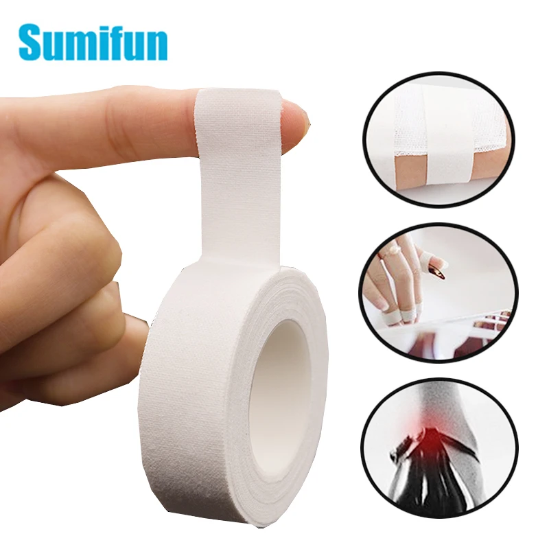 

3pcs First Aid Bandage Foot Heel Pad Medical Rubber Plaster Tape Self-adhesive Cshesive Breathable Elastic Wrap 2cm*500cm D1756