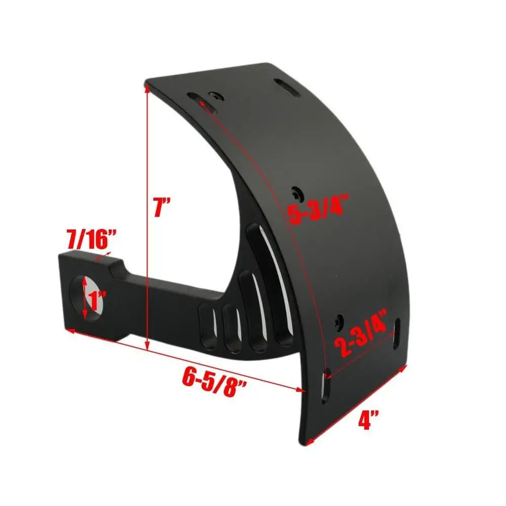 Изогнутый вертикальный держатель номерного знака для мотоцикла 1&quot|Номерной