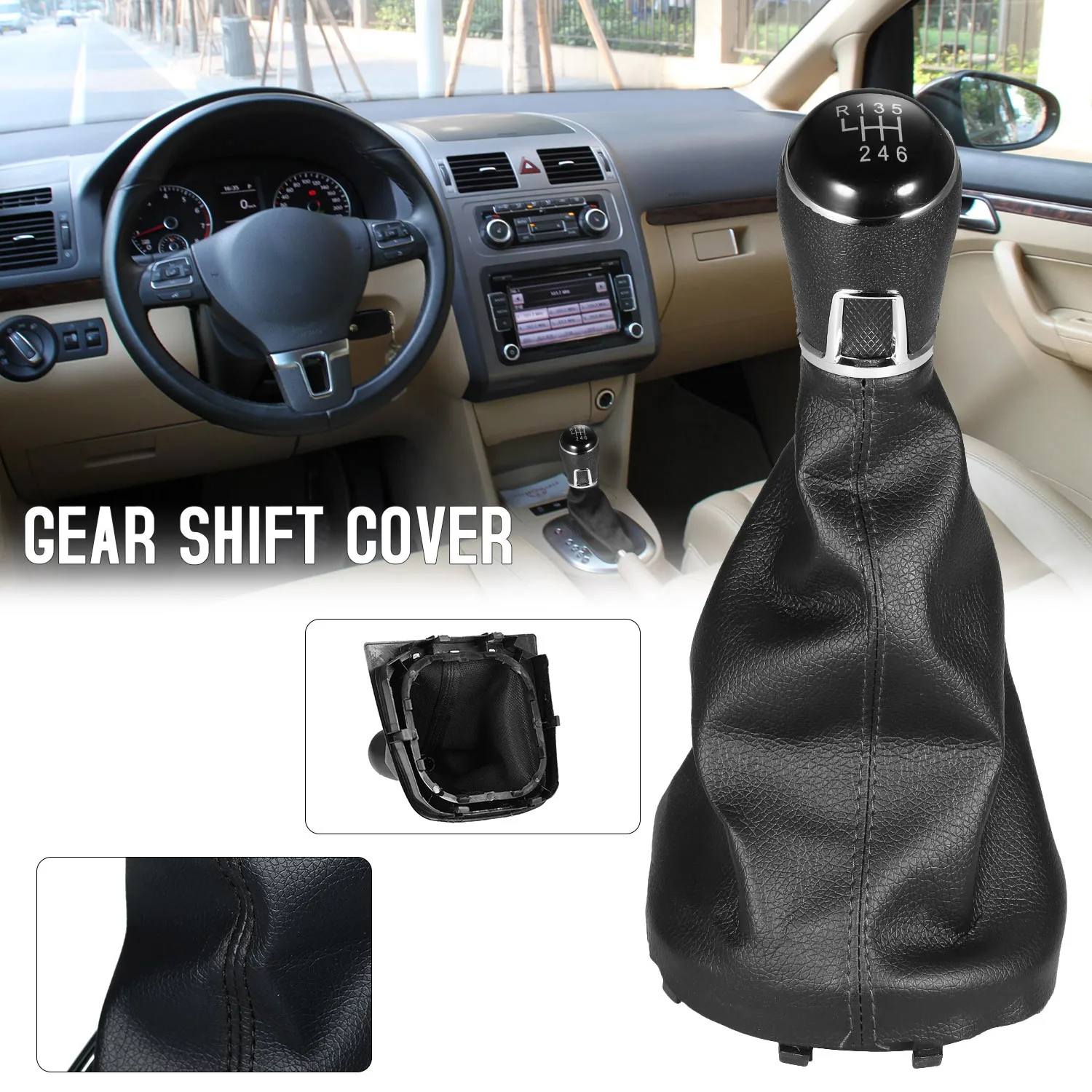 Автомобильный Стайлинг 5/6 ручка переключения передач сменный рычаг для VW Touran