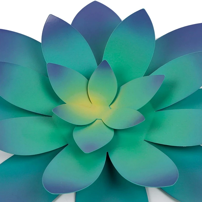 

Metal Wall Decoration, Succulent Flower Art Style Hanging Indoor and Outdoor Family Bedroom Office