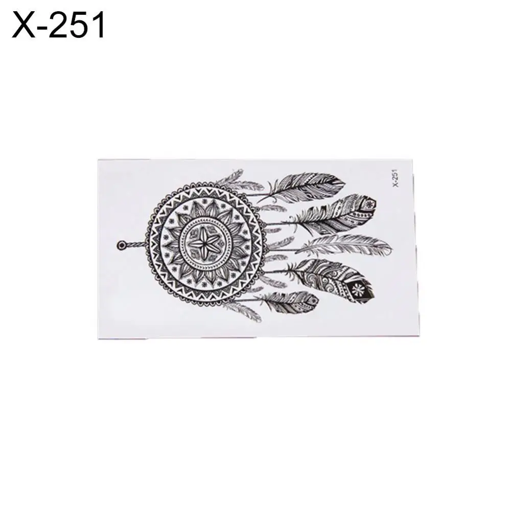 Милая Ловец снов перо Колибри временная татуировка художественные наклейки