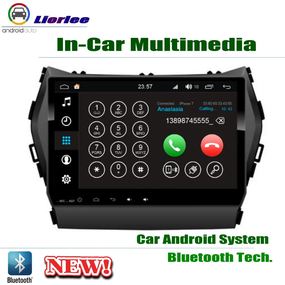 Автомобильный Android плеер 9 &quotIPS ЖК экран для Hyundai IX45 / Santafe 2013 2018 автомобильный