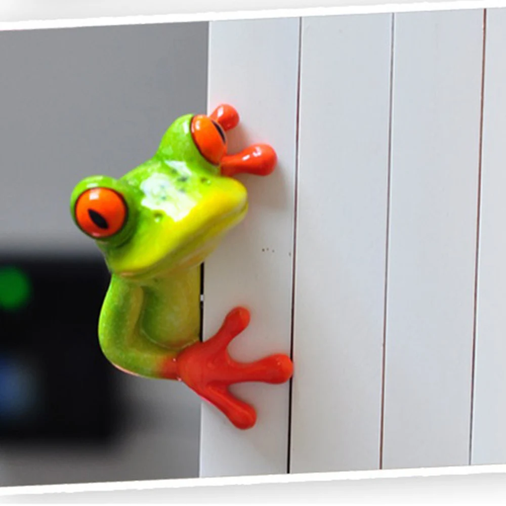 Креативная 3D фигурка лягушки декоративное украшение статуя Декор для дома и сада