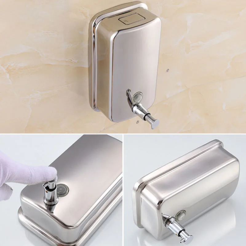 Ручной диспенсер для жидкого мыла из нержавеющей стали Настенные диспенсеры