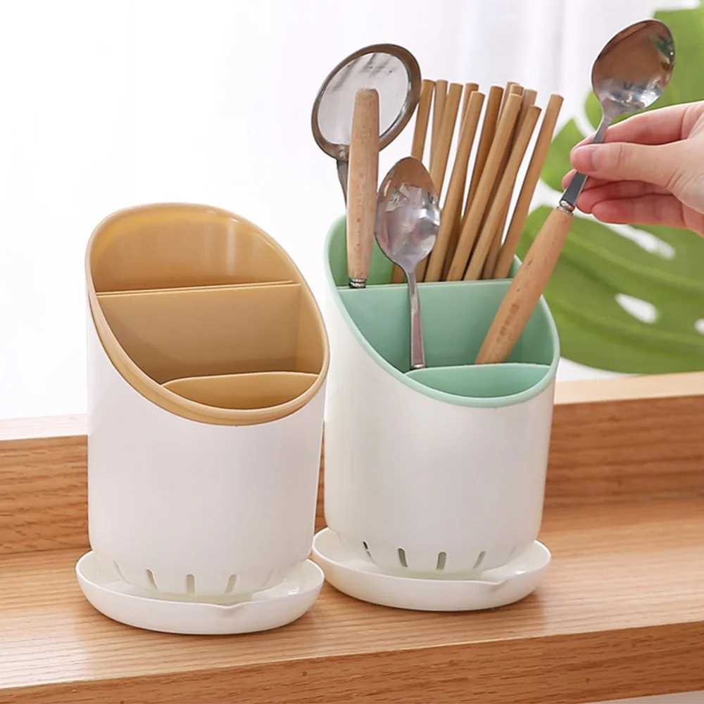 

Knife Forks and Spoon Stand Utensils for Kitchen SupplieDish Drainer Plastic Knife Stand Easy To Clean Tableware Storage Holder