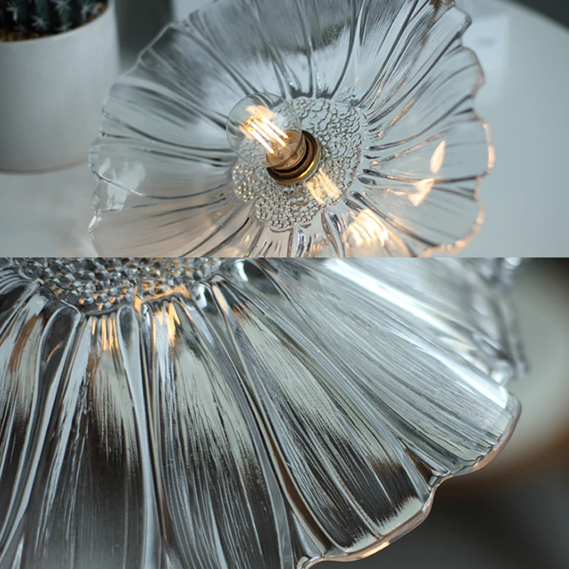 Стеклянная люстра в скандинавском японском стиле для ресторана спальни прихожей