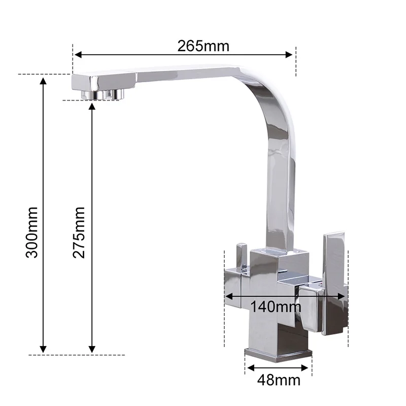 Кран для питьевой воды с поворотом на 360 градусов кран кухни фильтром|Смесители