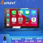 Автомагнитола Eunavi универсальная, мультимедийный плеер на Android, с GPS, 4 Гб ОЗУ, 64 Гб ПЗУ, Wi-Fi, типоразмер 2 Din