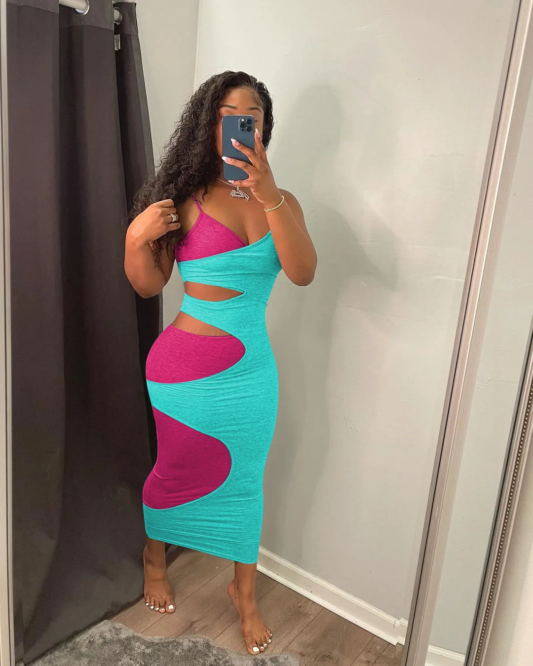 Женское платье на бретельках повседневное облегающее платье-макси в стиле