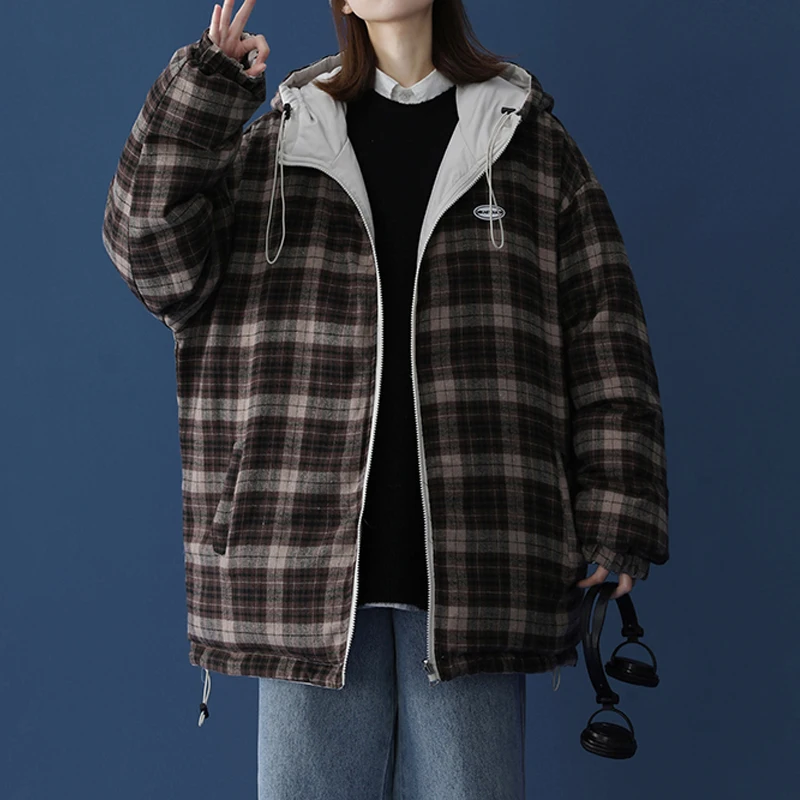 Разборчивого зимняя куртка для женщин толстые свободные женские теплые зимние