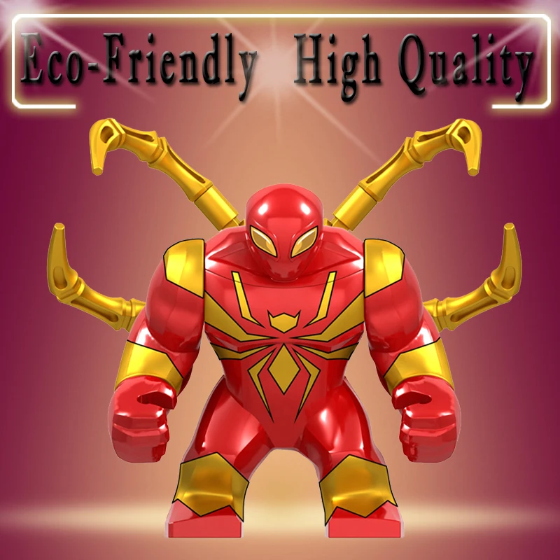 Большой размер Человек паук в стальной броне Железный человек Thanos Infinity Gauntlet Killer