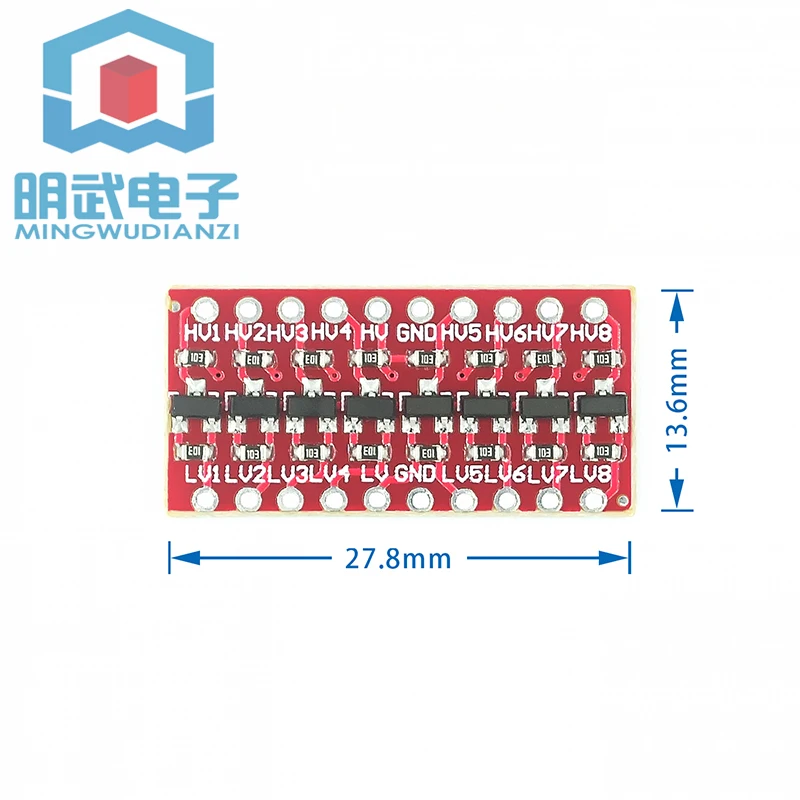 

8-bit bidirectional voltage converter high-speed full-duplex bi-directional 8 road level conversion module connector