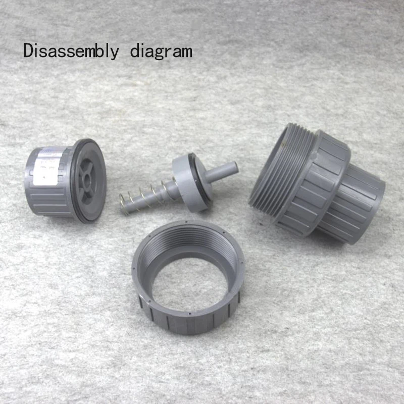 Обратный клапан из ПВХ односторонний пластиковый обратный воды для труб фитинг