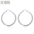 Женские серьги-кольца из серебра 925 пробы