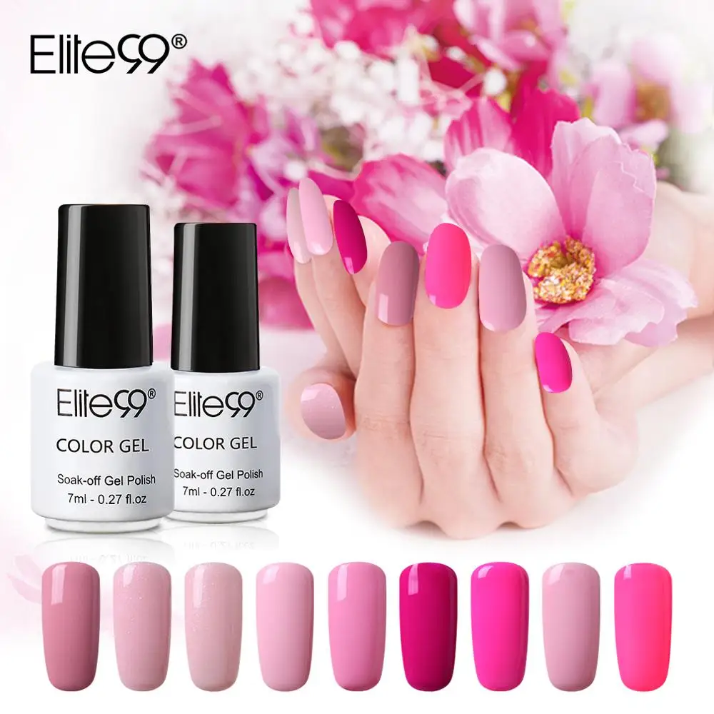 Elite99 Гель-лак все для маникюра Vernis верхнее покрытие УФ светодиодный Гель-лак замачиваемый для ногтей художественный Гель-лак для ногтей Базовое покрытие цветной гель