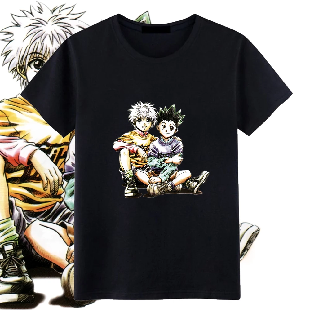 

Killua Zoldyck Devil Print T-shirt Girl Kawaii Summer Top Cartoon Tshirt Anime Hunter X Hunter Tshirt Harajuku Children T-shirt
