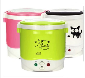 

1L Electric Mini Rice Cooker MultiCookers Portable Rice Cooker Used In House 220V Or Car 12V Truck 24V Multicookings