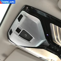 car styling front reading lights decorative frame cover trim for bmw 3 series g20 g28 2020 interior carbon fiber color sticker