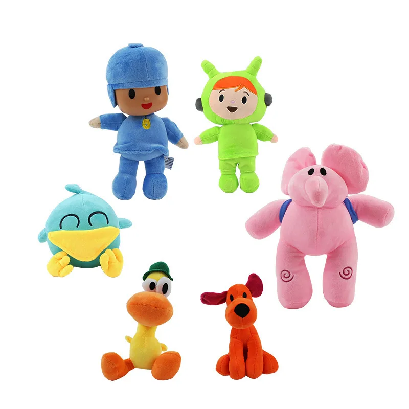Мультфильм Аниме Pocoyo Мягкие животные плюшевые игрушки Elly PATO FRED LOULA Сонная Птица