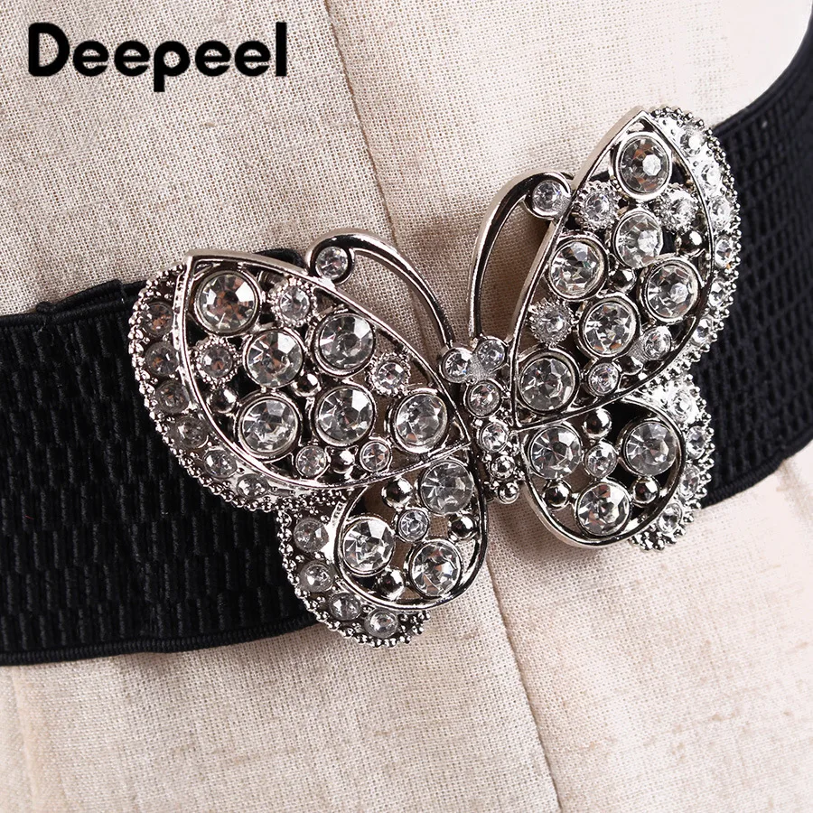 Deepeel 1 шт. 5 8*60 80 см Для женщин черный бриллиант Широкие пояса Hige талии эластичная