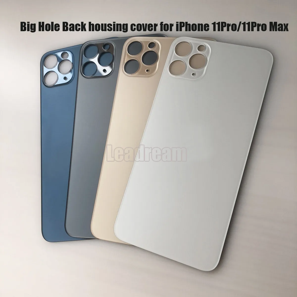 10 шт./лот большое отверстие OEM задняя крышка батарейного отсека стеклянная для