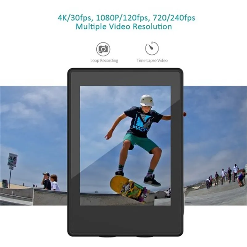 2 0 дюйма с разрешением 4K Ultra HD WiFi экшн камера для занятий спортом Камера Ambarella 16MP Anti