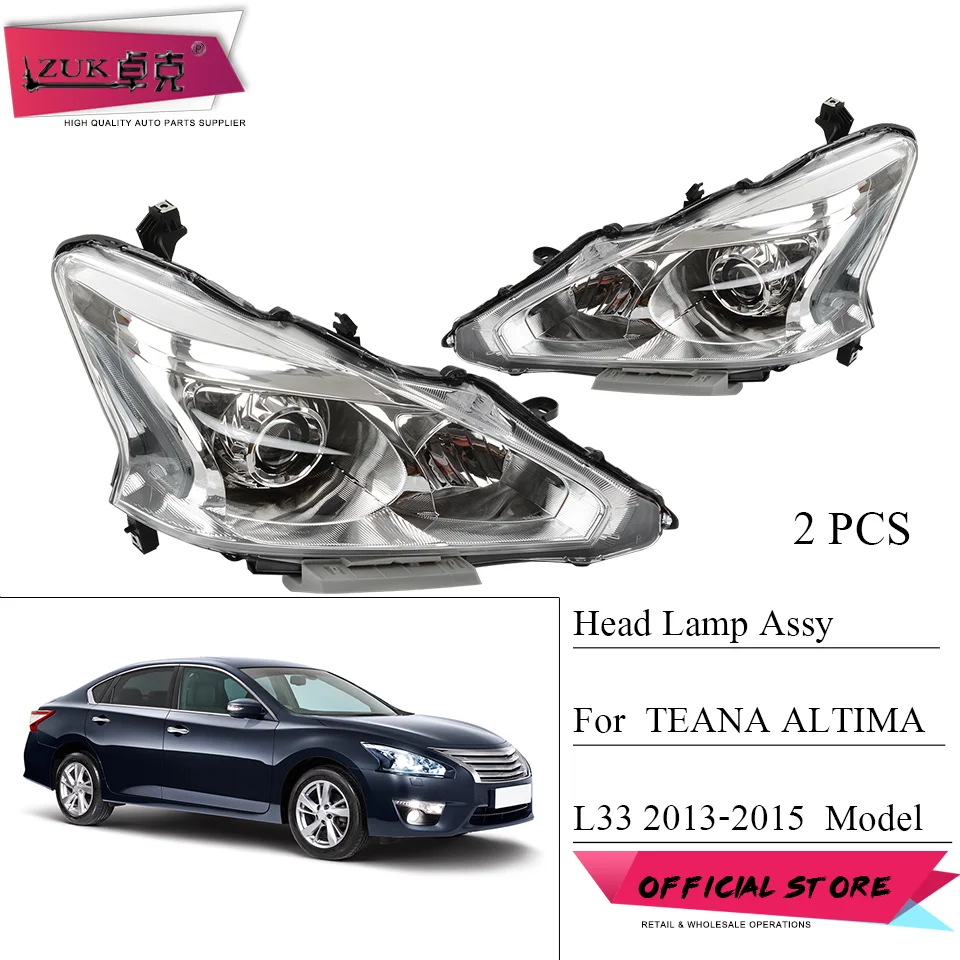 ZUK передний и правый светильник 2 шт. для NISSAN TEANA ALTIMA L33 2013 2014 2015|Фара авто в сборе| |