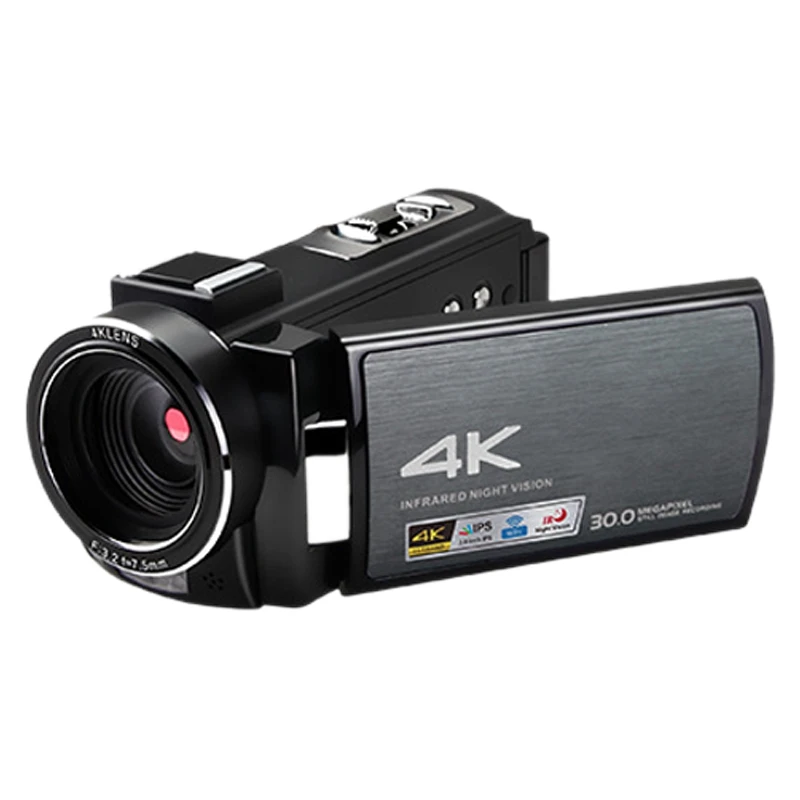 

AE8 Digital Video Camera 1080P Full HD Press Screen Camera IR Night Vision 16X Zoom Camera 30MP 4K(EU Plug)