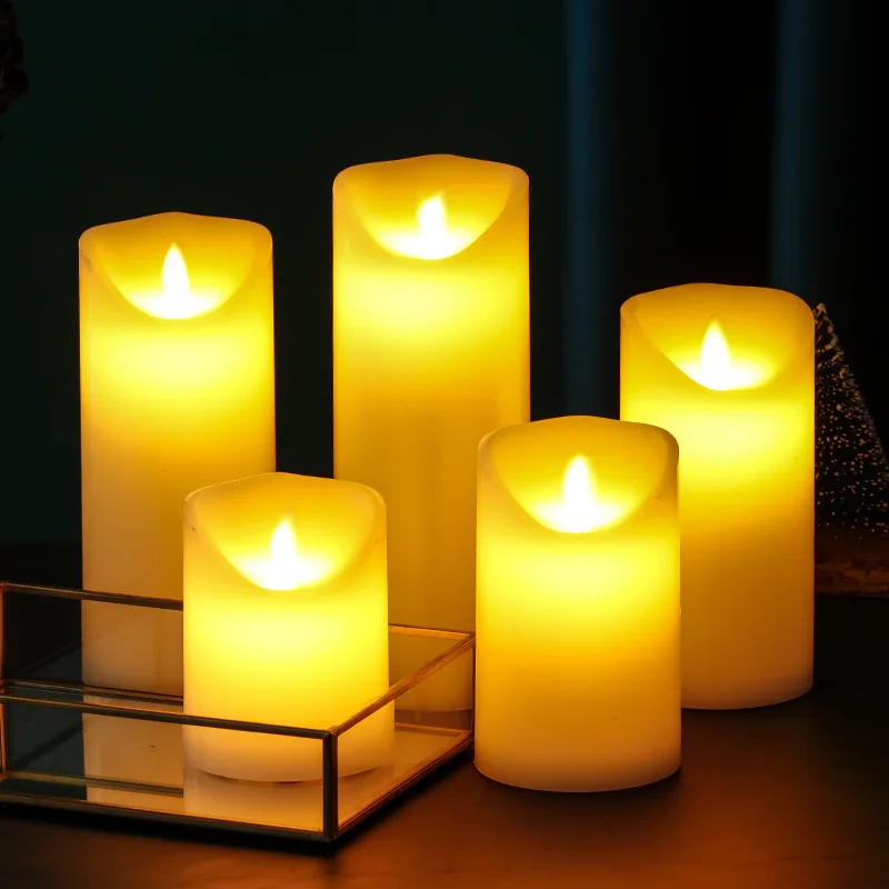 

Светодиодный ная Электронная свеча, беспламенная лампа на батарейках, парафиновый пульт дистанционного управления, праздничная атмосфера ...