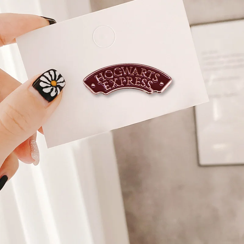 HP Wizarding World Поттер фанаты Экспресс-поезд Платформа 9 3/4 значок брошь | Украшения и