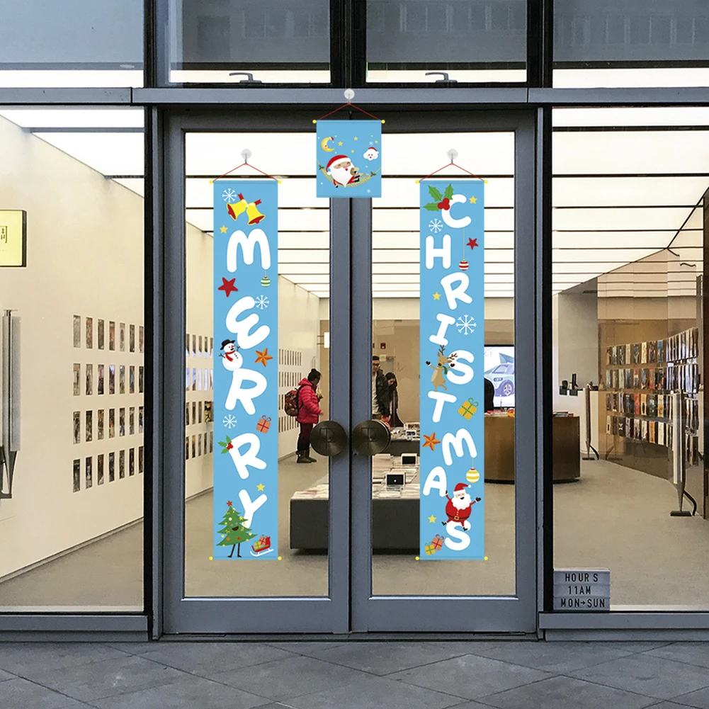 Рождественское украшение Веселый Яркий Рождественский баннер наружный