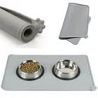 Водонепроницаемый силиконовый коврик для питомцев, подставка для корма для собак и кошек, миска для питомцев, питьевой коврик, коврик для кормления собак, легкая мойка, товары для домашних животных