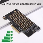 Переходная карта PCIE на M2M.2, M2 NGFF SSD M2 PCIE 3,0 X4 к SATA M Key + B Key, карта расширения, Сменные аксессуары для компьютера