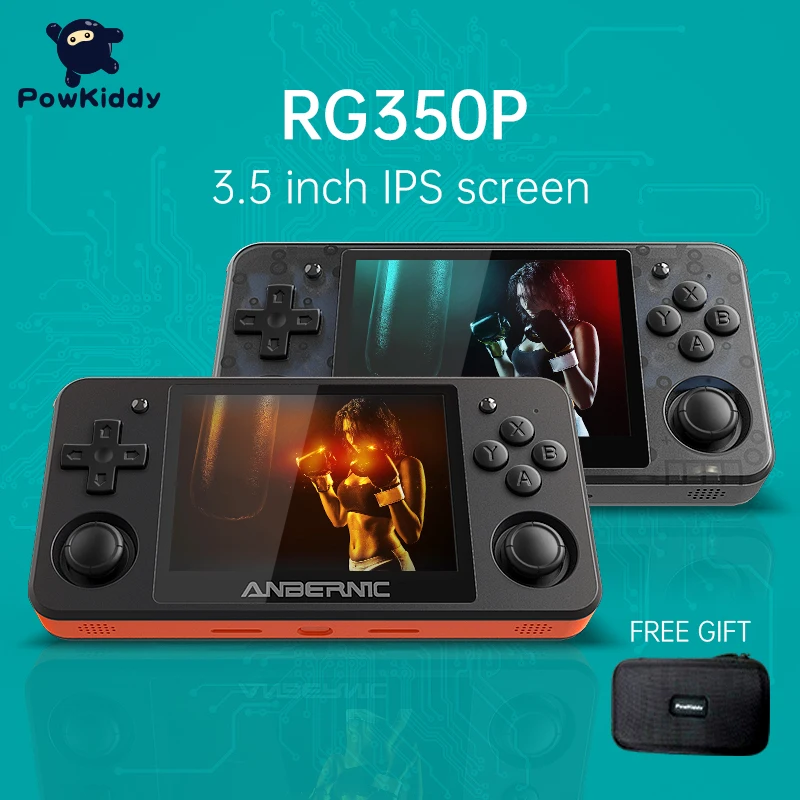 

Powkiddy RG350P Handheld Game Console 3D NEW Games Plastic Shell Console Open Source Systeem 3.5 Inch Ips Scherm Retro Ps1 Arcad