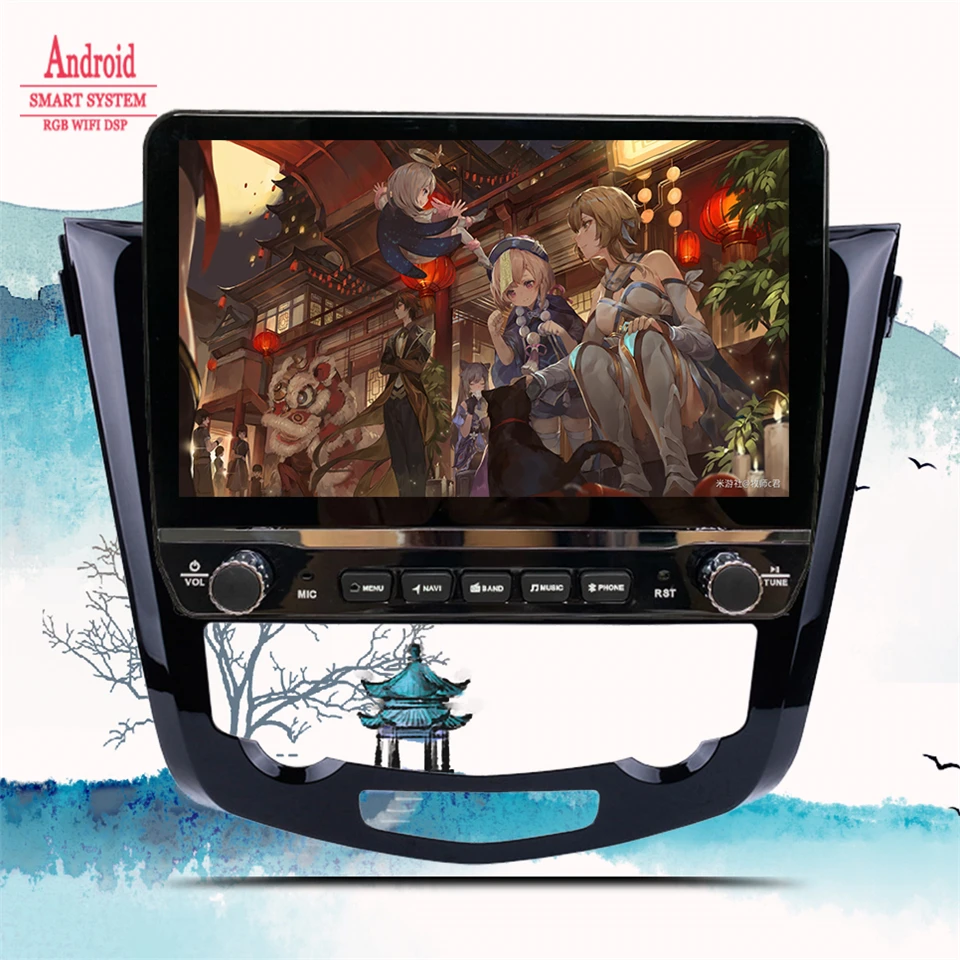 

Автомобильное радио Android 14, для Nissan Qashqai Xtrail X-Trail 2014 2015 2016 2017, GPS-навигация, мультимедийный DVD-плеер, магнитофон