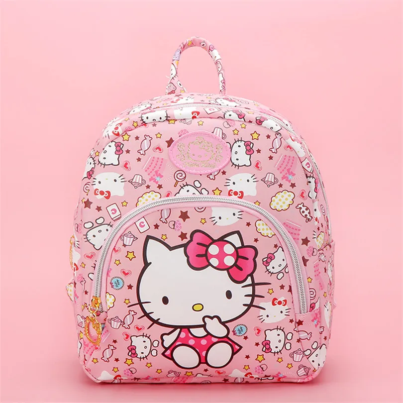 Популярный детский мини рюкзак HELLO KITTY женская сумка для отпуска из искусственной