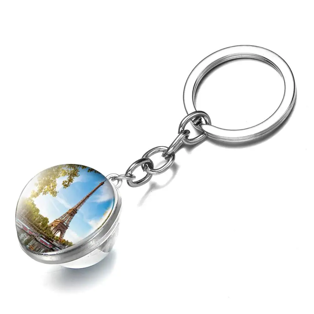 Азиатских культовое здание Парижа Франция Брелок Эйфелева башня художественной