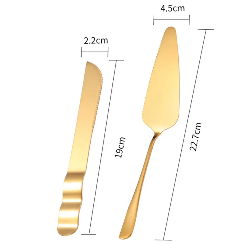 2 предмета в комплекте свадебный торт нож SetStainless сталь Кондитерские инструменты