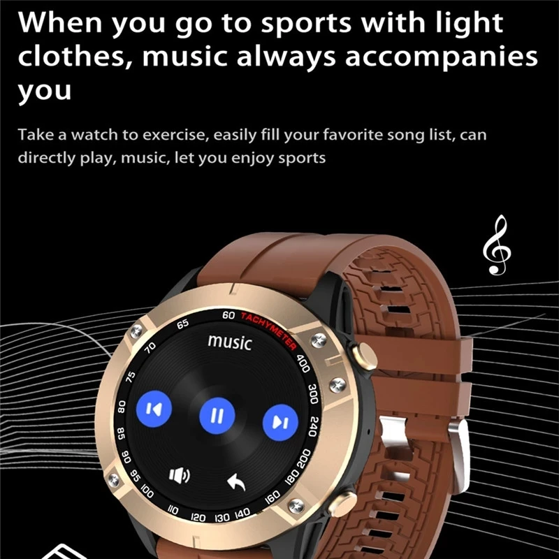 

OTTWN Smart Band DK60 RAM Waterproof Sleep Tracker Heart Rate Monitor Dial Call Message Push Full Round Screen SmartBand