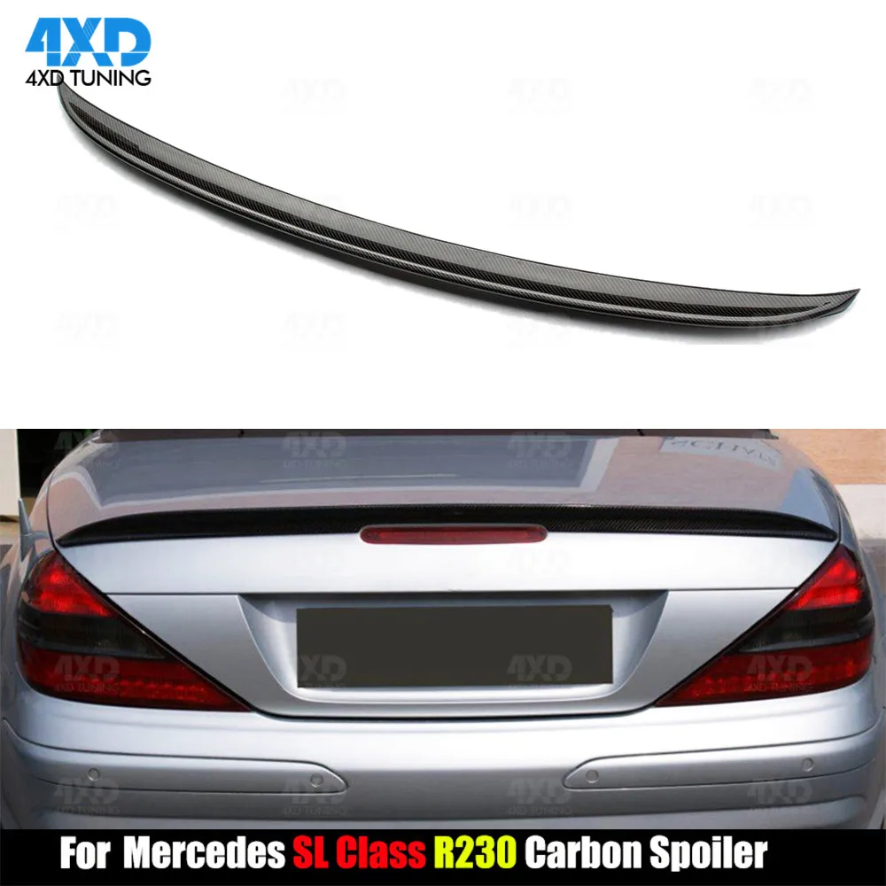 R230 спойлер из углеволокна AMG стиль для Mercedes класс SL задний багажник крыло 2003 2004 2005