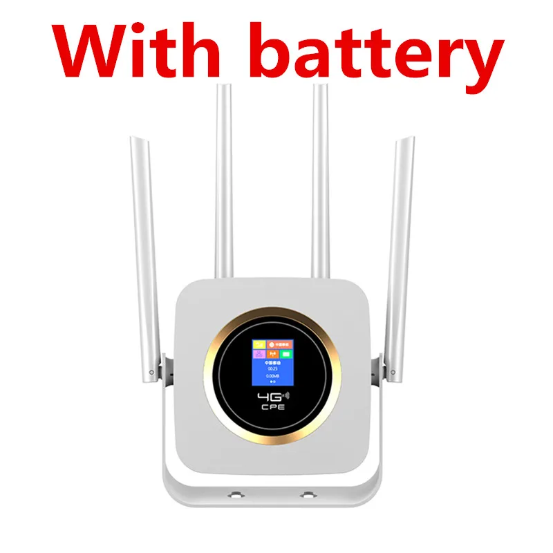 with battery white KuWFI 4G Роутер Sim Buit-in power Bank Wifi роутер разблокированный 3g/4G CPE CAT4 150 Мбит/с Мобильная точка доступа Wifi с слотом для sim-карты - Цвет: with battery white
