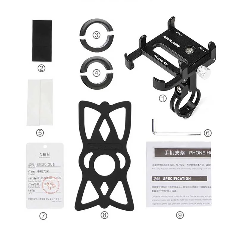 

Gub Plus 6H Bike Phone Mount Bicycle Stem Handlebar Phone Holder Universal MTB Road Bike Accessories Cycling Smartphone Mount