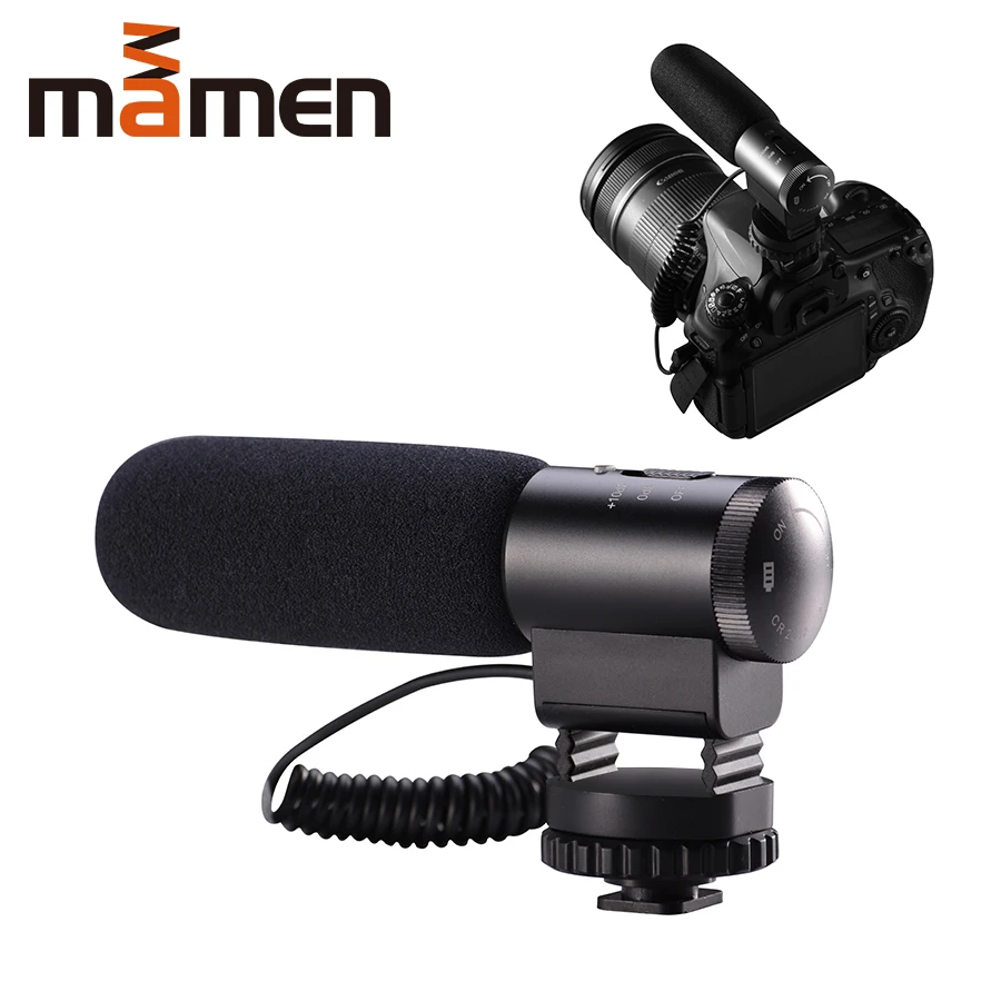 Микрофон MAMEN с разъемом 3 5 мм для камеры конденсаторный микрофон записи