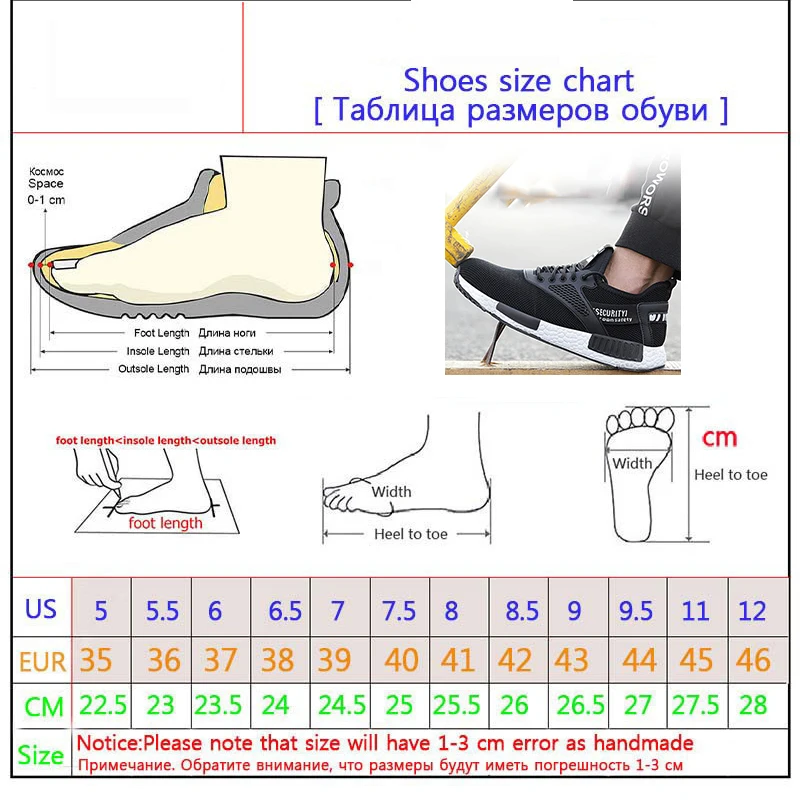 

Light Casual Work Shoes Four Seasons Breathable Anti-smashing Anti-piercing Safety Shoes Non-slip Wear-resistant Men's Boots