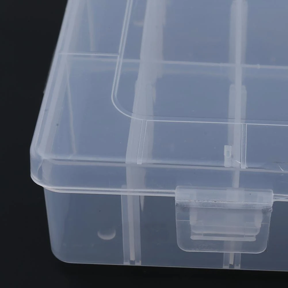 

24/15/8 Compartments Removable Plastic Jewelry Bead Fishing Tackle Storage Box