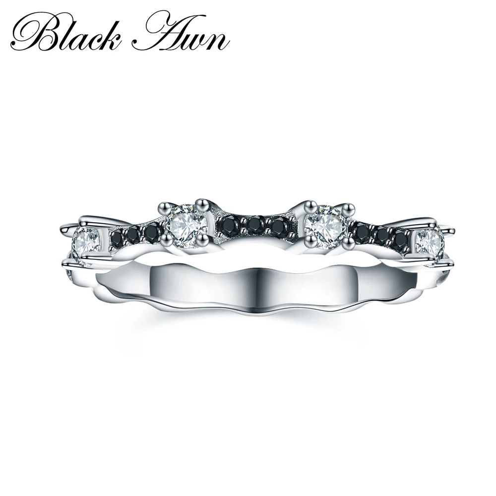 

925 Sterling Silver Jewelry Trendy Wedding Rings for Women Engagement Ring Femme Bijoux Bague Size 6 7 8 C001