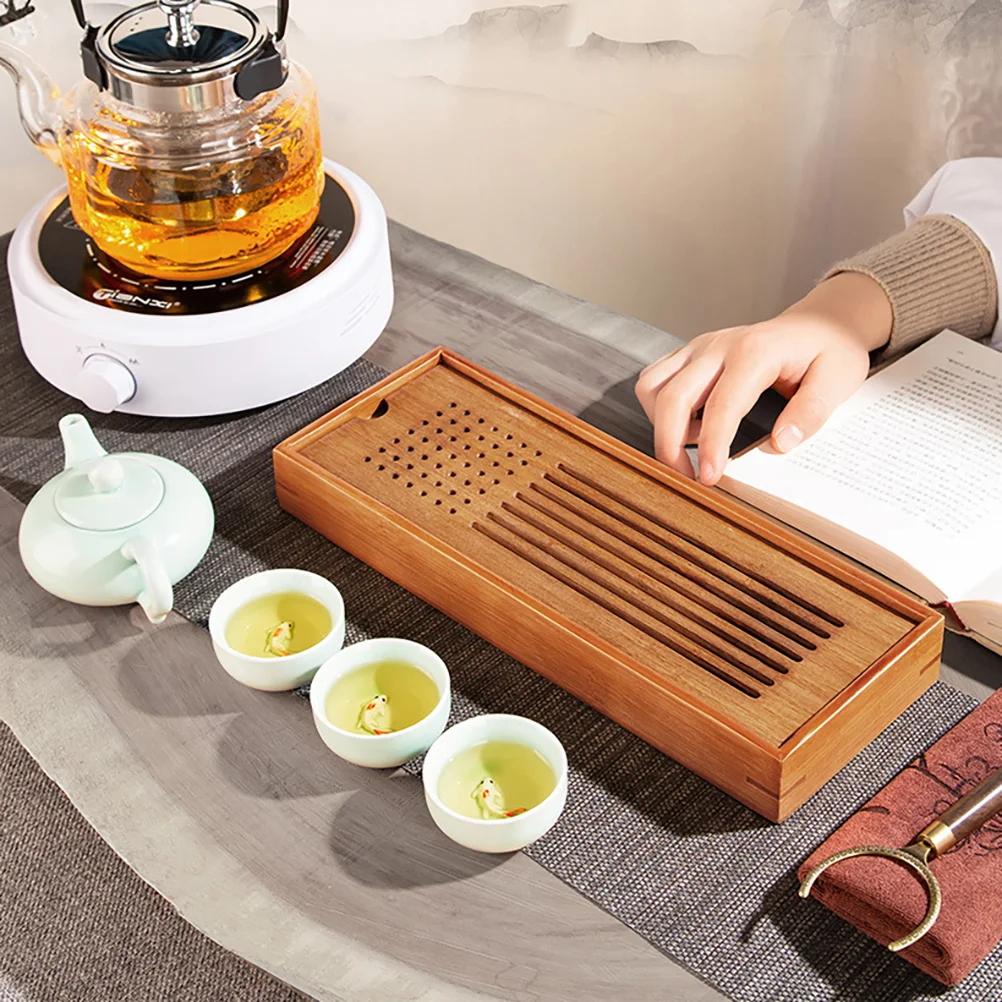 1pc Simple Tea Tray Exquisite Draining Making | Дом и сад