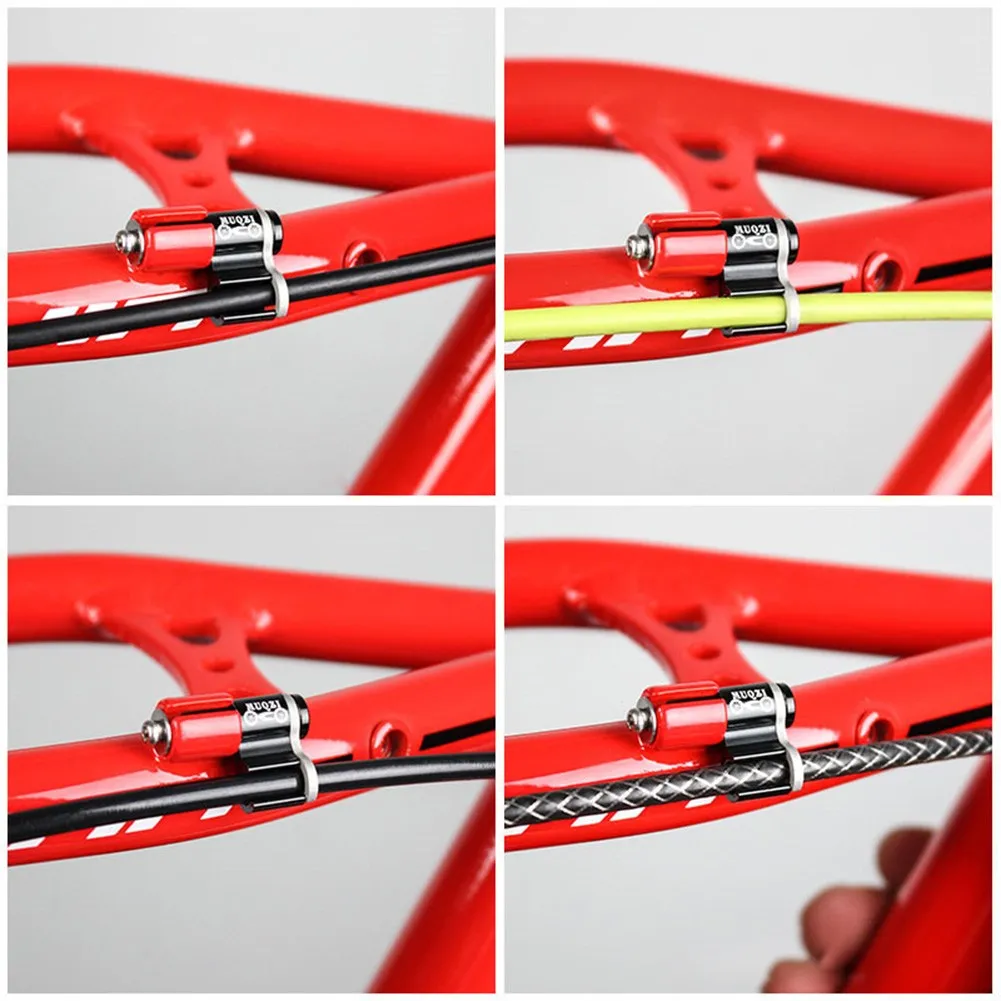 5 Pcs Bicycle Brake Cable Clips MTB Road Bike Hydraulic Brake Hose Holder Cycling Brake Cable Line Guide Wire Clamps Accessories